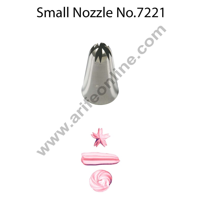 Cake Decor Small Nozzle - No. 7221 Drop Flower Piping Nozzle