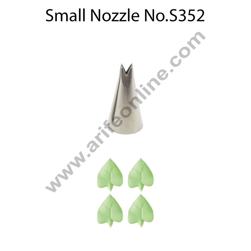 Cake Decor Small Nozzle - No. S352 Leaf Piping Nozzle