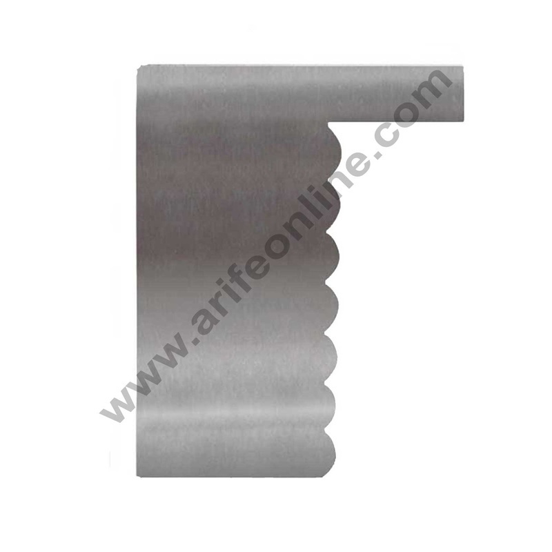 Cake Decor Stainless Steel Smoother Polisher Cake Contour Scraper Big Wave Shape Pastry Spatulas Pastry Icing Comb Set Baking Tools For Cakes For Baking