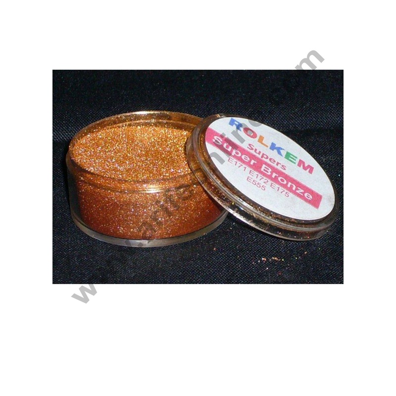 Rolkem - Super Bronze - Metallic Luxury Lustre Dusting Colour - Decorating & Sugarcraft 10ml