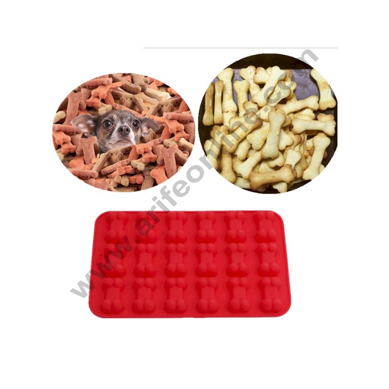 Cake Decor 18 Cavity Dog Bone Silicon Moulds Muffin Mould