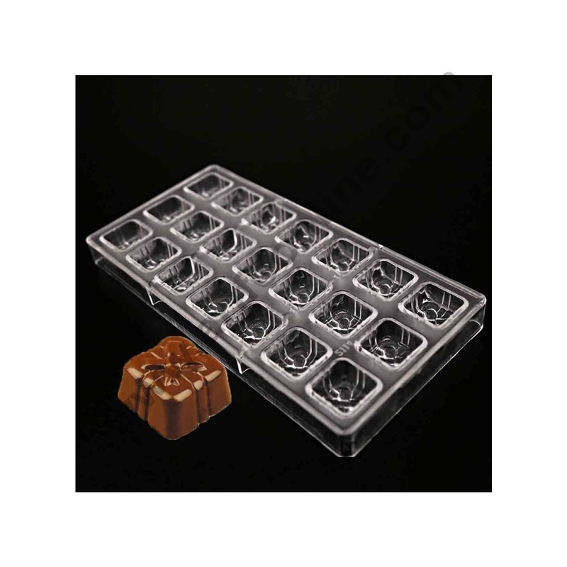 Cake Decor 21 Cavity Valentine Day Gift Box Shape Polycarbonate Chocolate Mould