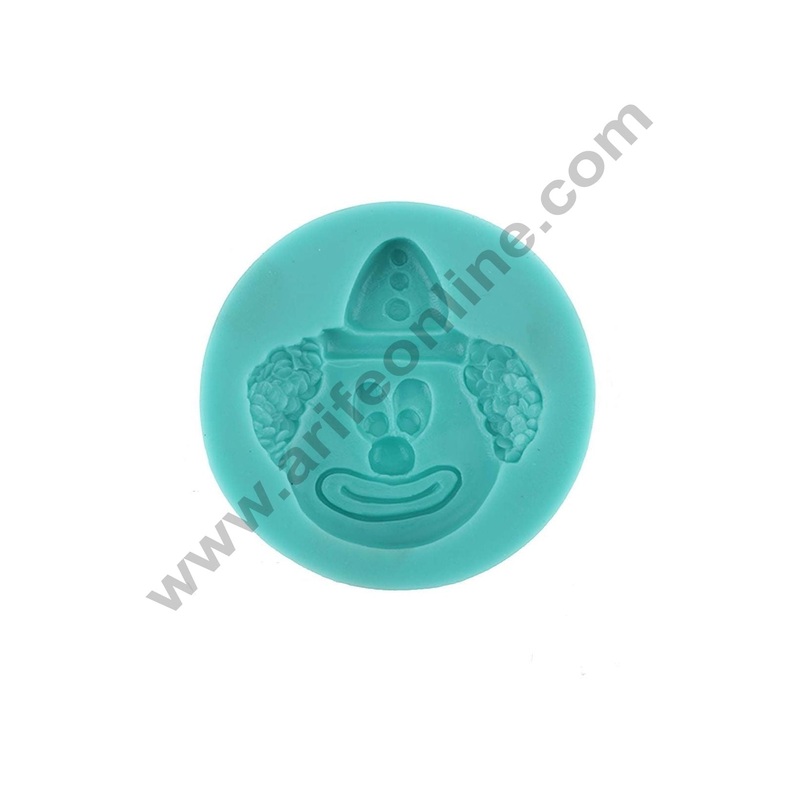 Cake Decor Silicon 1 Cavity Clown Face Silicone Fondant Mould Marzipan Mould
