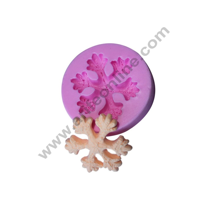 Cake Decor Silicon 1 Cavity Snowflakes Silicone Fondant Mould Marzipan Mould