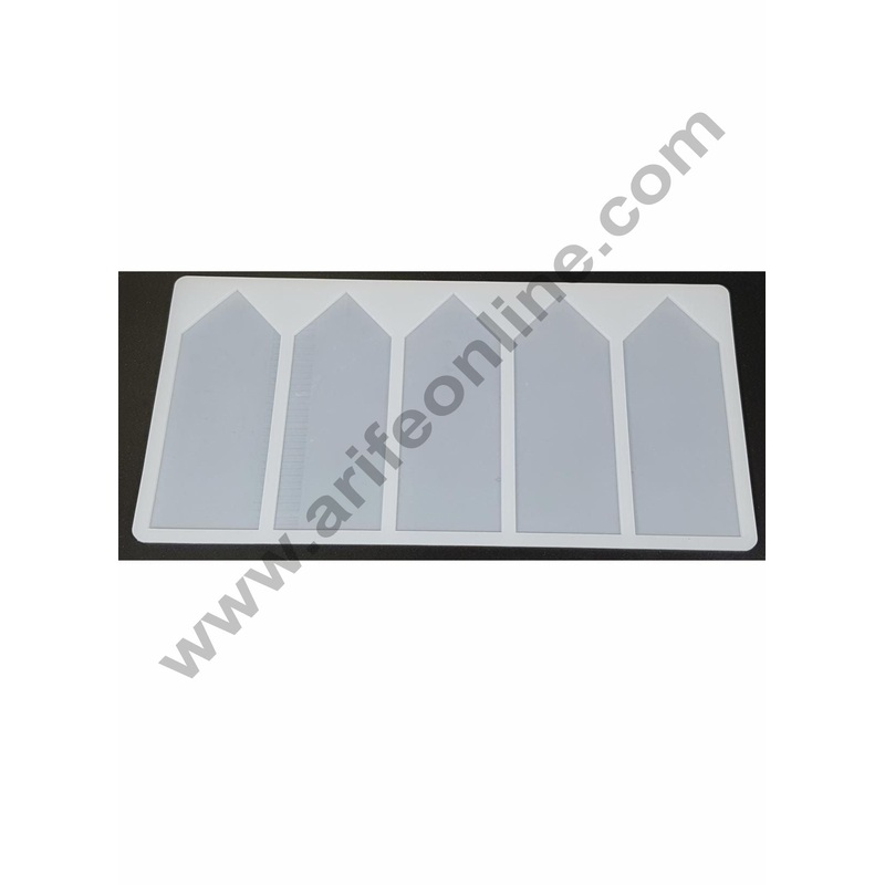 Cake Decor Silicon 5 in 1 Big Candle Shape Chocolate Garnishing Mould Cake Insert Decoration Mould
