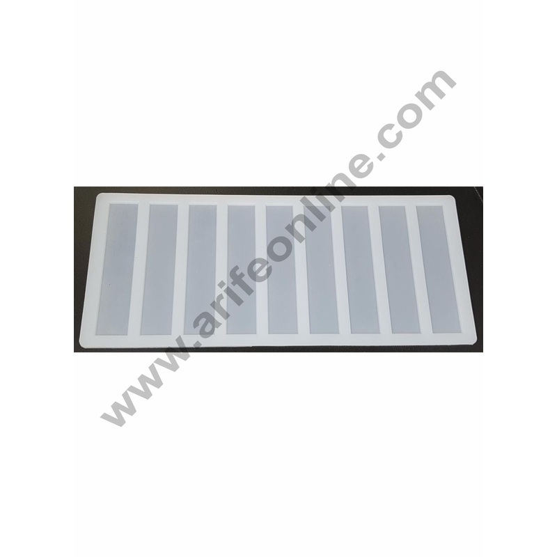 Cake Decor Silicon 9 in 1 Small Rectangle Chocolate Garnishing Mould Cake Insert Decoration Mould