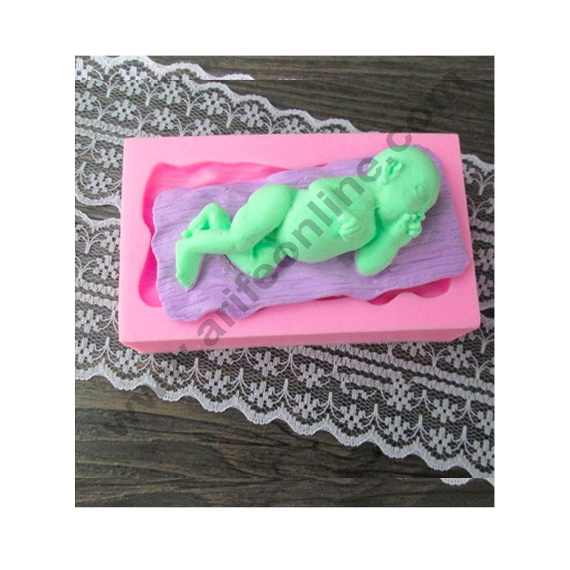 Cake Decor Silicon Sleeping Baby New Fondant Sugar Paste Mould Clay Mould Marzipan Mould