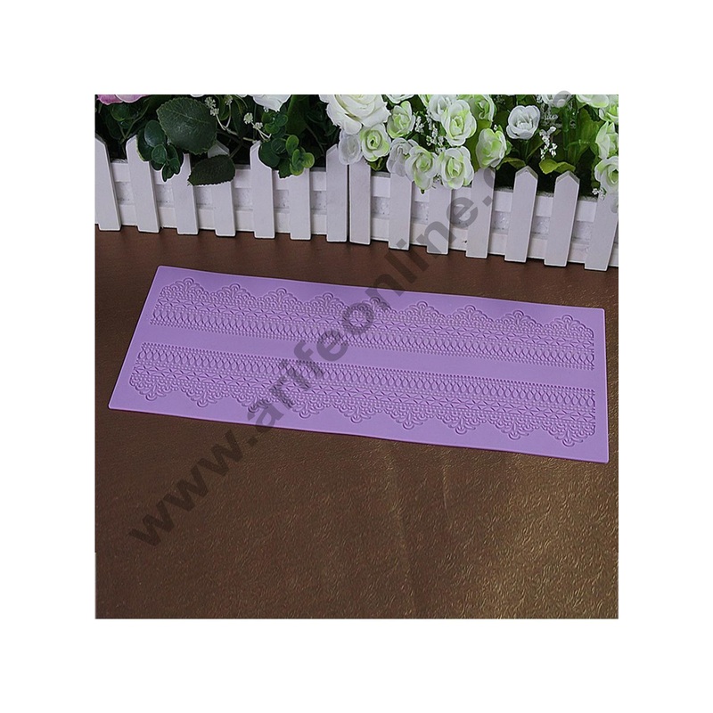 Cake Decor Silicone Mold Cake Border Lace Mold Flower Fondant Molds Cake Decorative Silicone Lace Mat Cake Decorating Tools Baking Mat