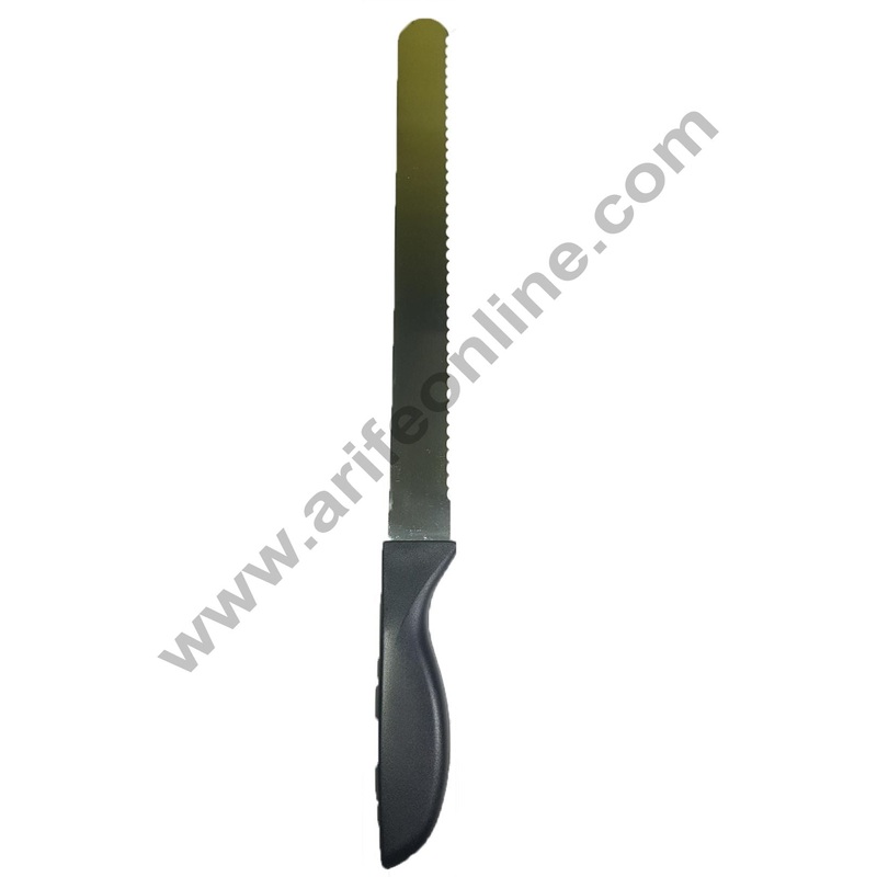 Cake Decor Straight Spatula Sawtooth Shape Knife,Combo Cake Palette Knife -10inch/1pieces