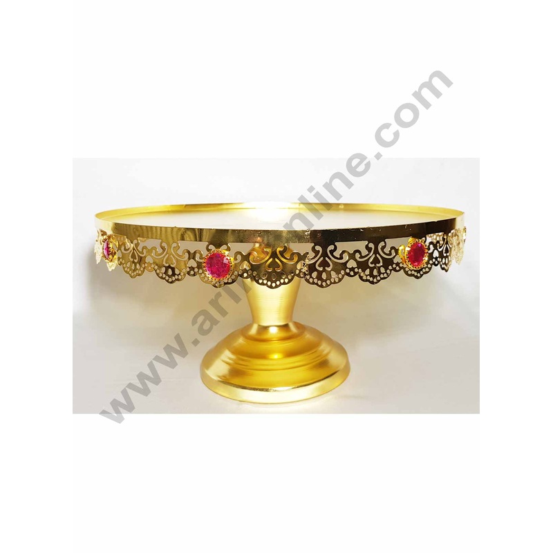 Cake Display Stand Gold with Diamond