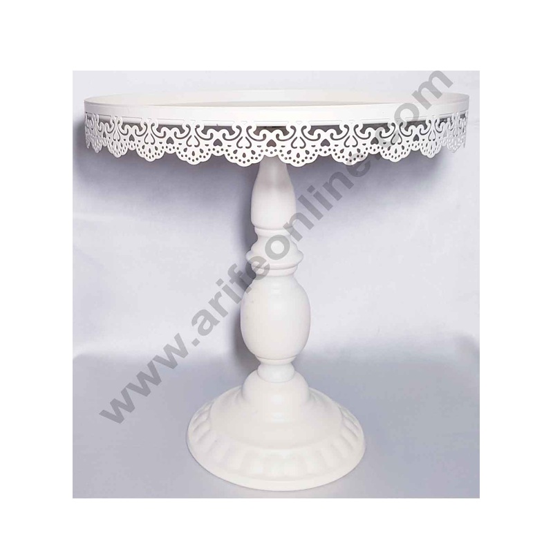 Cake Display Stands White 12 inch Height