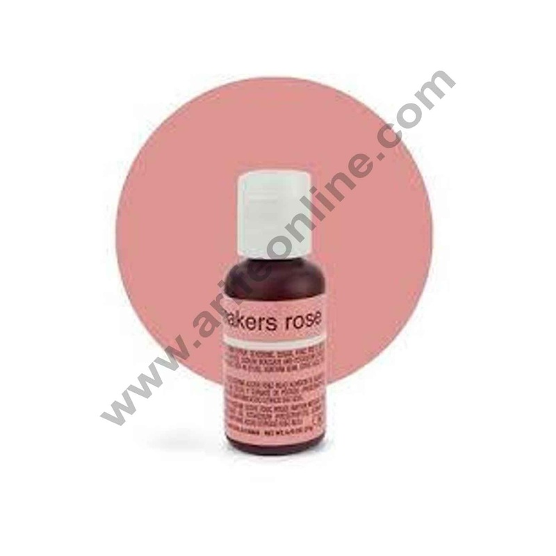 Chefmaster Liqua-Gel Bakers Rose.70 oz Food Color (20g)