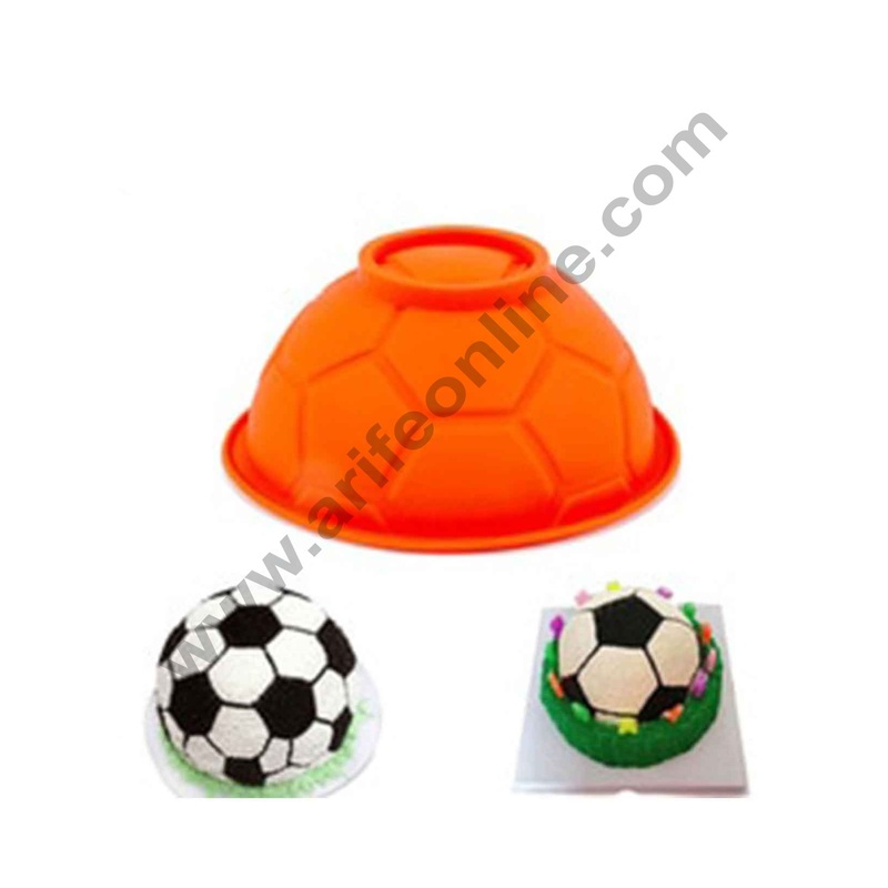 Cake Decor 1pcs 3D Football Soccer Silicone Cake Pinata Mould Non-Stick Fondant Chocolate Soap Mousse Molds Cake Decor Baking Tools