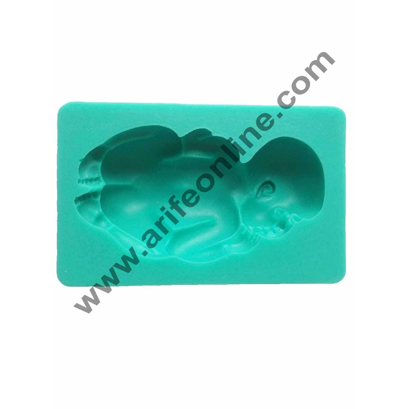 Cake Decor 1Pcs Sleeping Baby Silicone Mold for Cake Decoration Candy Soap Making