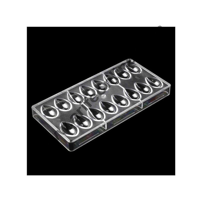 Cake Decor Lotus Shape Polycarbonate Chocolate Mold, 3D Food Chocolate Mould