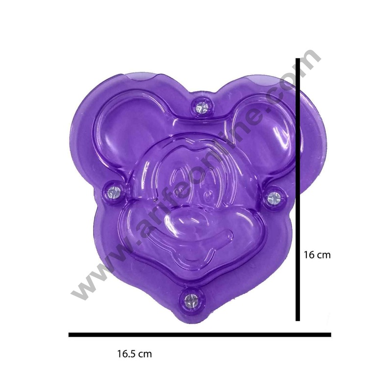 Cake Decor Polycarbonate 3D Mickey Mouse Face Chocolate Mold Cake Decorating Chocolate Mould Tools