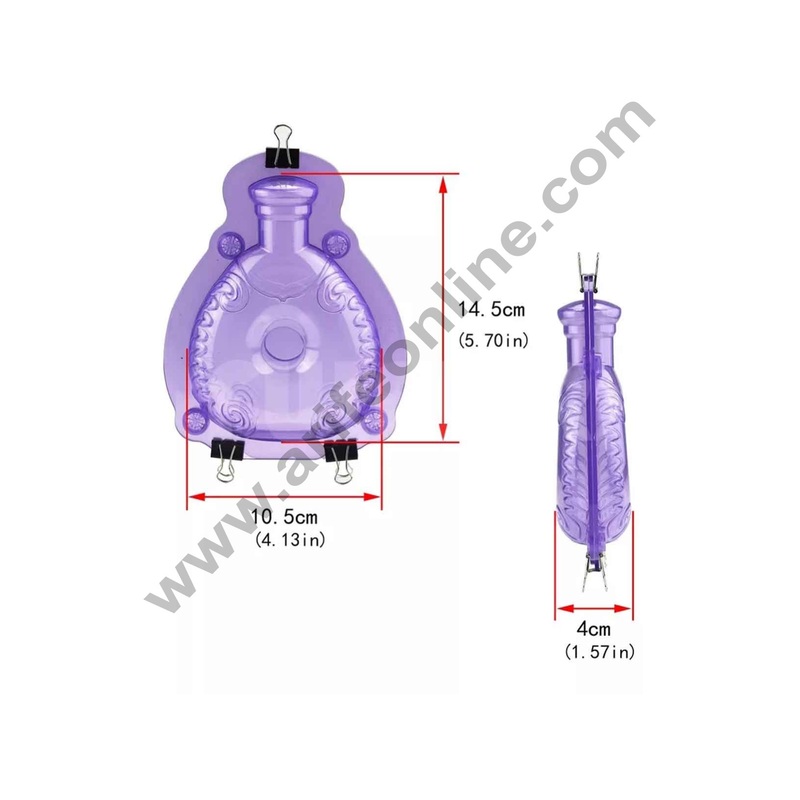 Cake Decor Polycarbonate 3D Perfume Bottle Chocolate Mold Cake Decorating Chocolate Mould Tools