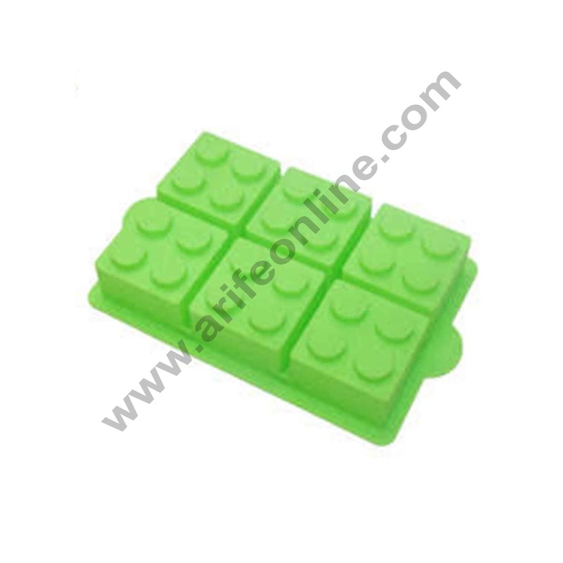 Cake Decor Silicone Brick Blocks Building Shape Cake Decorating Tool Ice Cube Mold Party,Dessert Pastry Soap and Muffin Baking Moulds