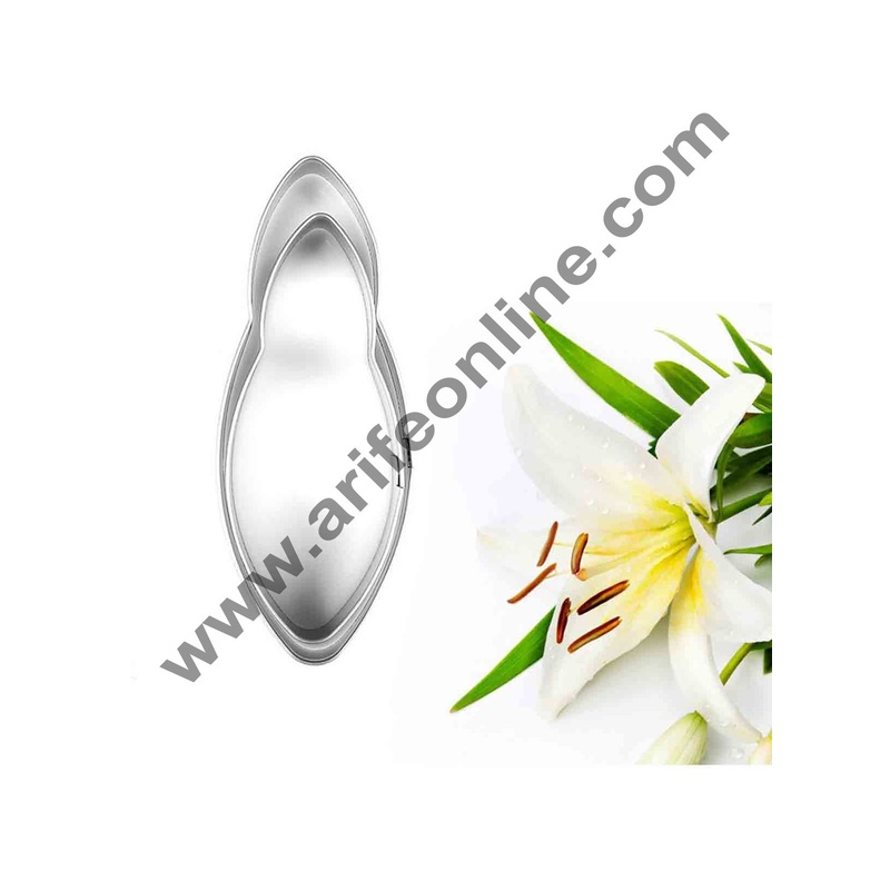 Cake Decor 2 Pcs Lily Petals Shape Cutter Bakeware Mould Biscuit Mould Set Sugar Arts Fondant Cake Decoration Tools