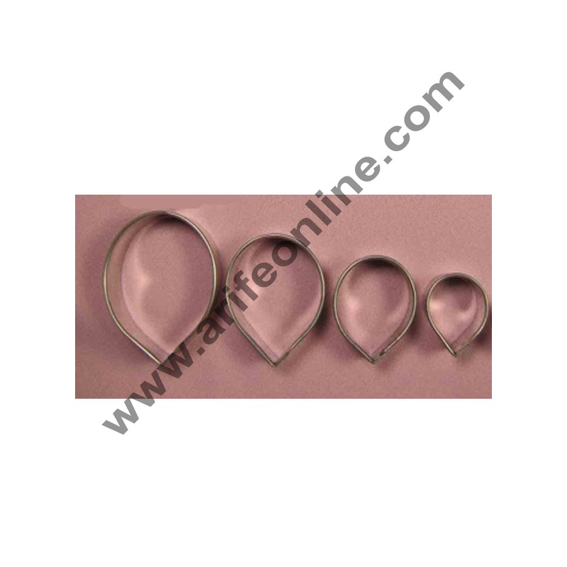 Cake Decor 4 Pcs Rose Leaf Shape Cutter Bakeware Mould Biscuit Mould Set Sugar Arts Fondant Cake Decoration Tools