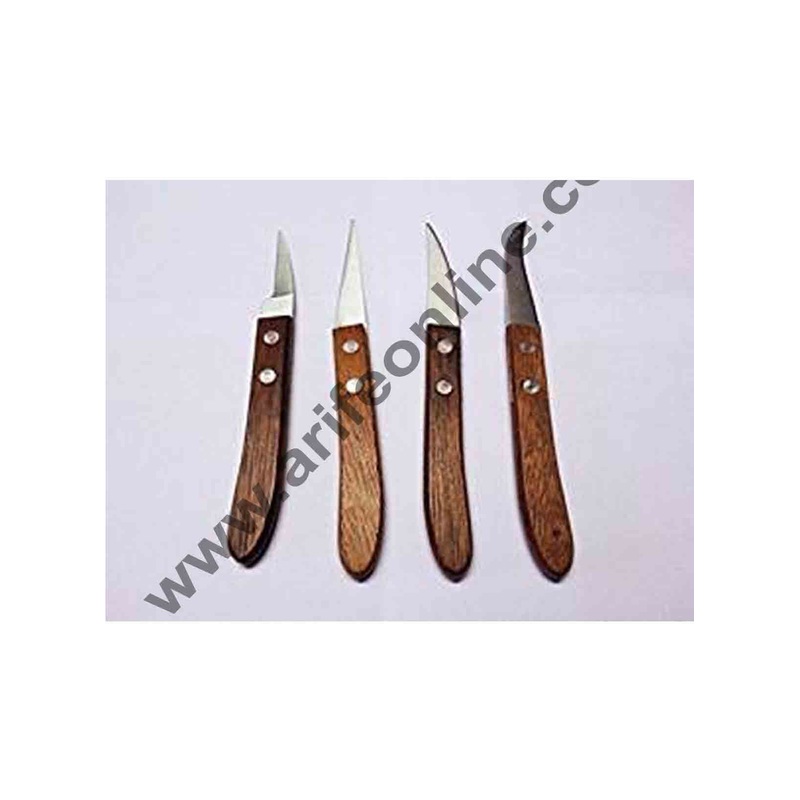 Cake Decor 4Pcs Carving Knives,Fruit & Vegetable Carving Tool Set
