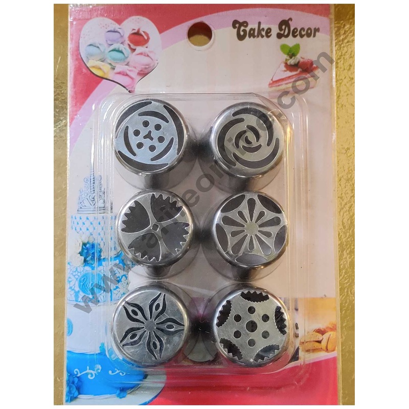 Cake Decor 6Pcs Russian Nozzle Set