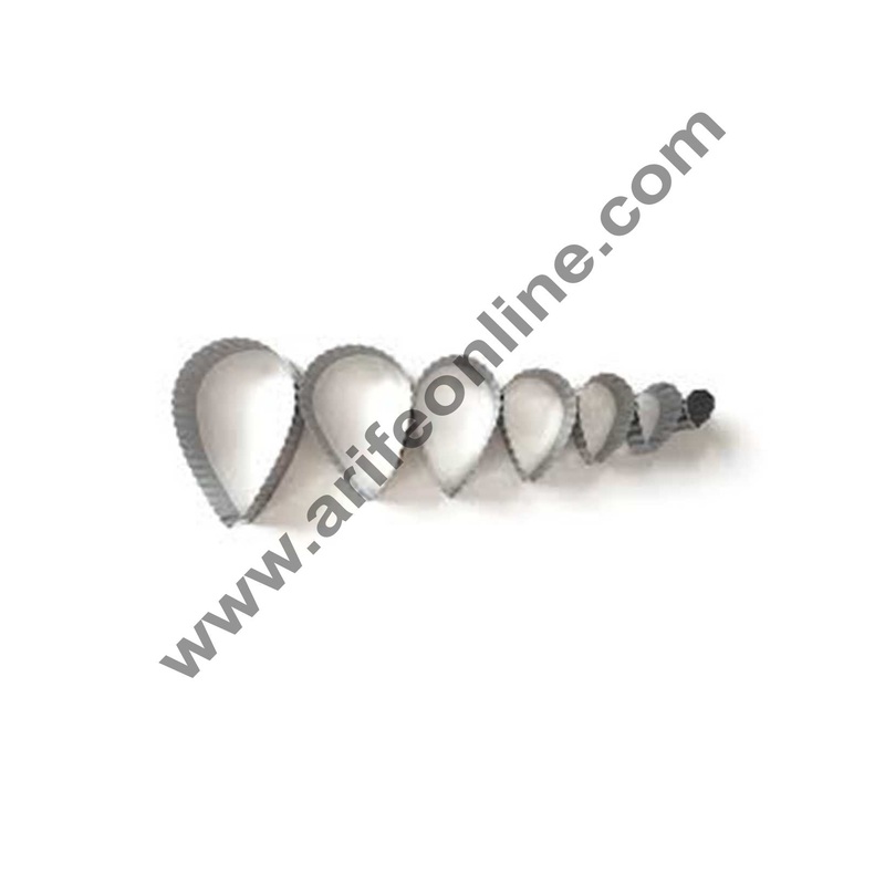 Cake Decor 7Pcs Rose Petals Shape Cutter Bakeware Mould Biscuit Mould Set Sugar Arts Fondant Cake Decoration Tools