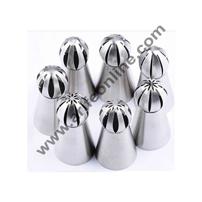 Cake Decor 7Pcs Russian Flower Icing Piping Nozzle Tip Pastry Cake Baking Tool