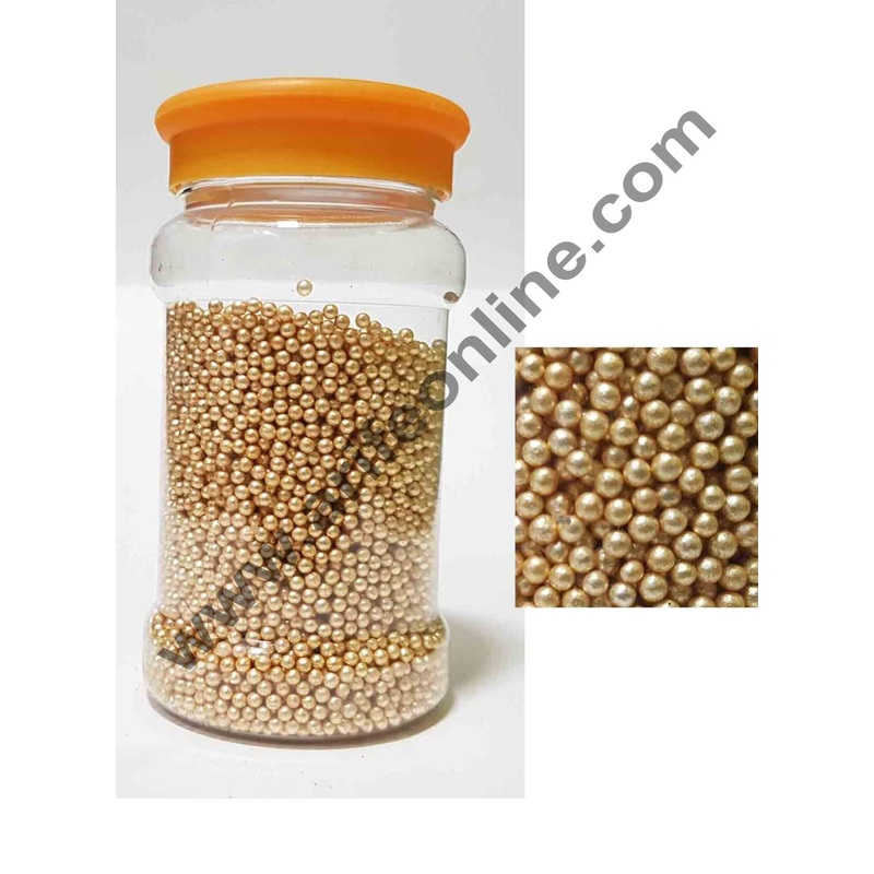 Cake Decor Golden Balls Small Sugar Candy