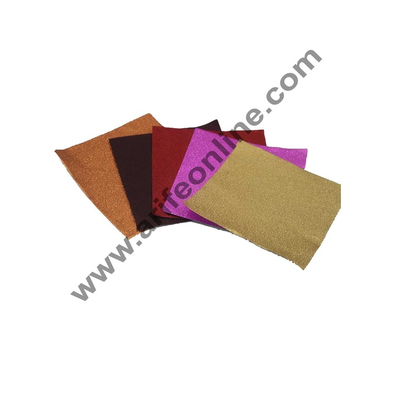 Cake Decor Matt Embossed Metallic Plastic Chocolate Wrapper, Multicolour