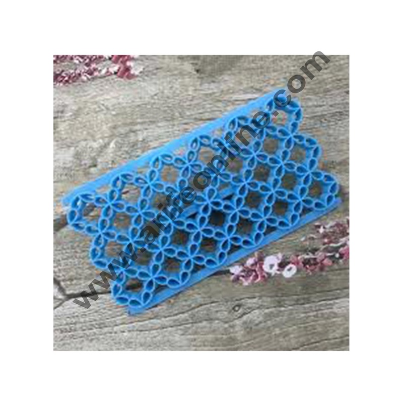 Cake Decor Newest Fondant Cake Tools Fan Shape Icing Quilt Molds Mould Cake Decorating Tools