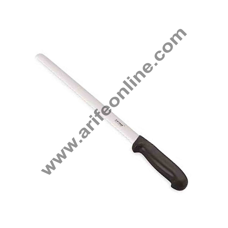 Cake Decor Rena Bread Knife 16" Wide Teeth, Black Color, Bread Knife