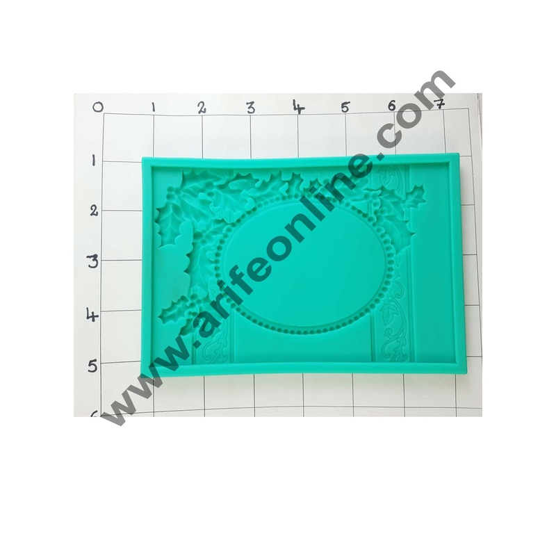 Cake Decor Silicon 1pcs Square Frame or Broche Design Fondant Clay Marzipan Cake Decoration Mould