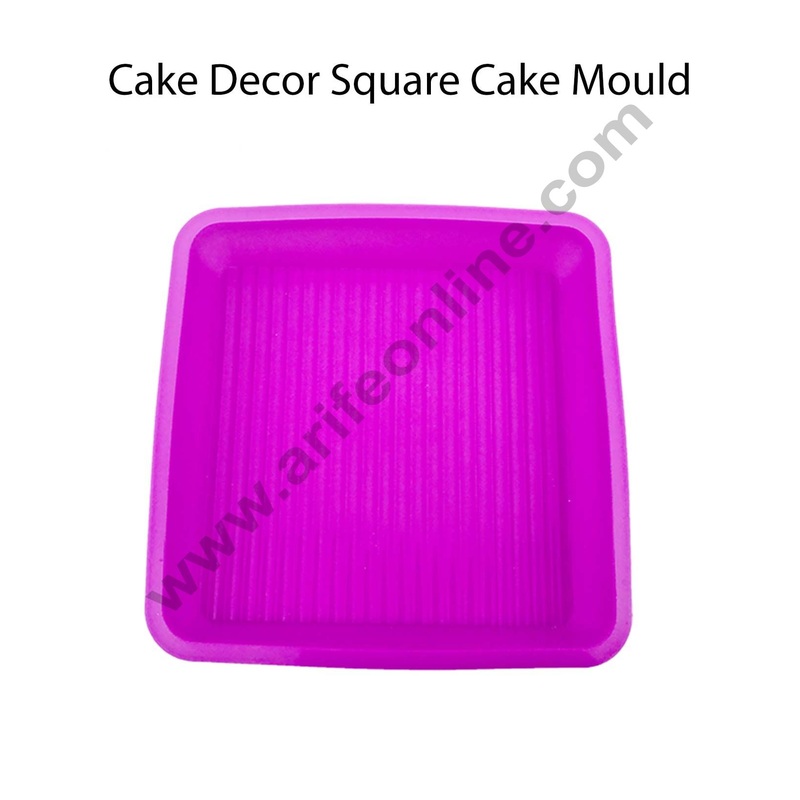 Cake Decor Silicon Bakeware Medium Square Shape Cake Mould