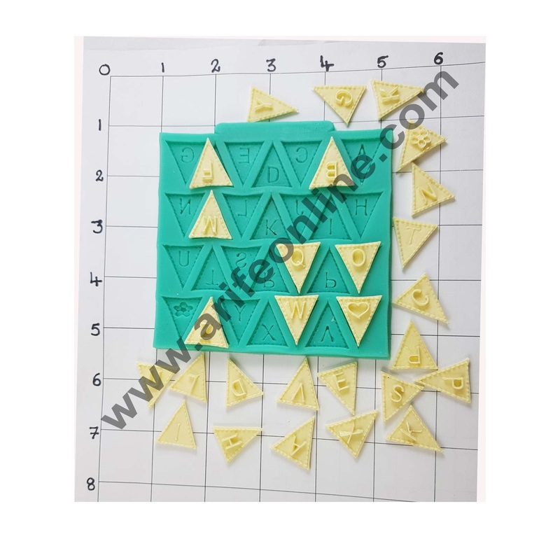 Cake Decor Silicon Big A to Z Alphabet Fondant Clay Marzipan Cake Decoration Mould