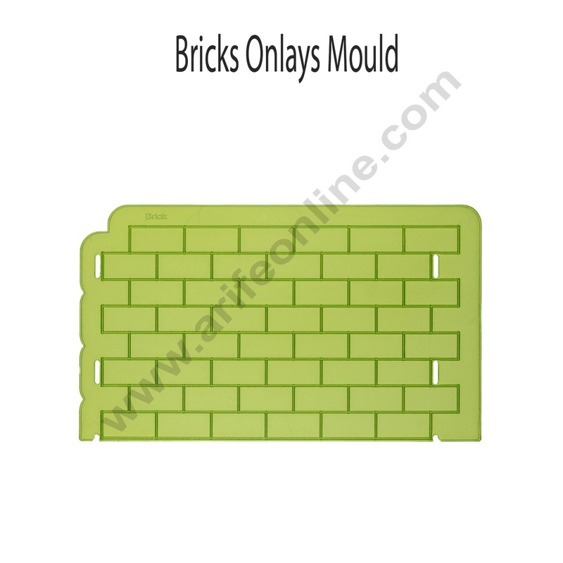 Cake Decor Silicon Brick/Blocks Pattern Impression Onlays Fondant Clay Marzipan Cake Decoration Mould