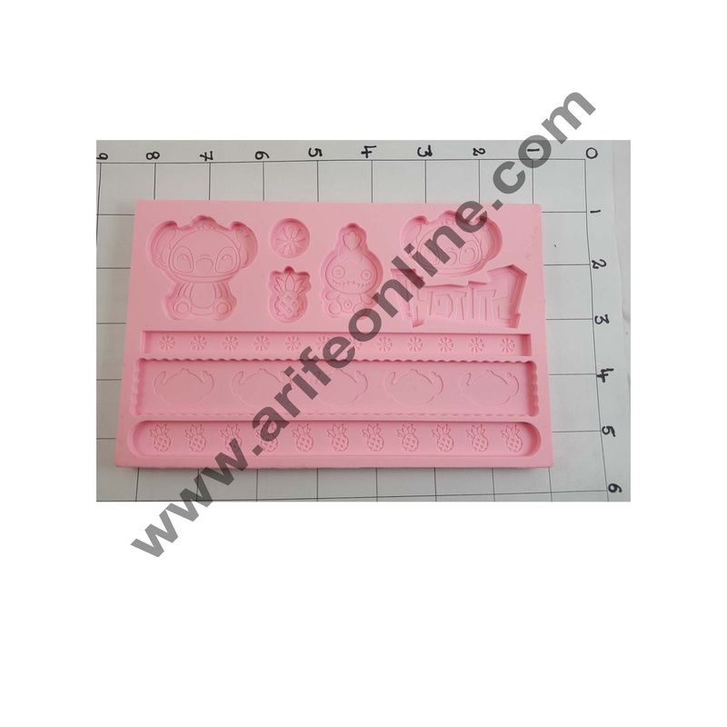 Cake Decor Silicon Cig Sight Cartoon Shape Fondant Clay Marzipan Cake Decoration Mould