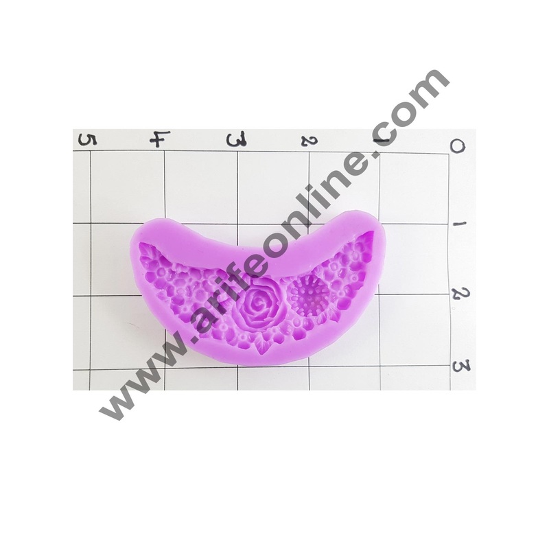 Cake Decor Silicon Royal Graden Flowers Mold Shape Floral Fondant Clay Marzipan Cake Decoration Mould