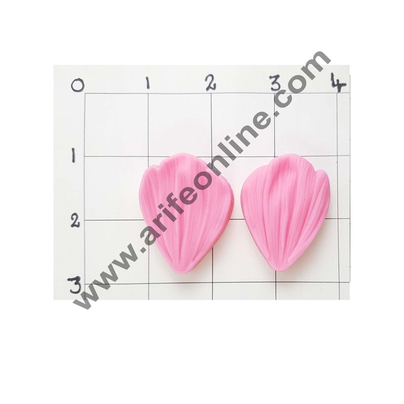 Cake Decor Silicon Small Pink Veiners Leaves Shape Fondant Clay Marzipan Cake Decoration Mould