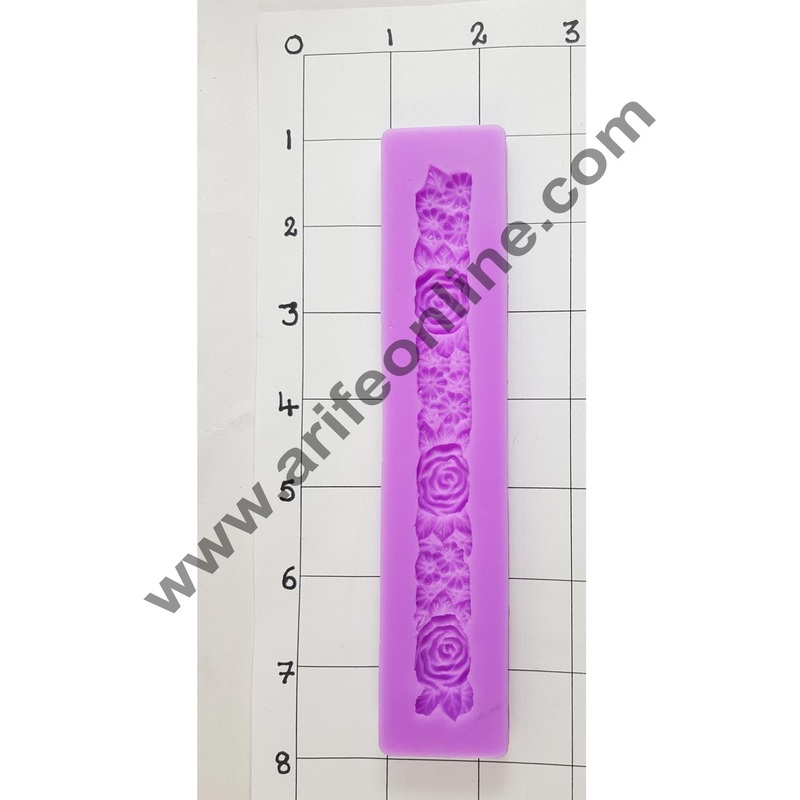 Cake Decor Silicon String Flowers Shape Design Fondant Clay Marzipan Cake Decoration Mould