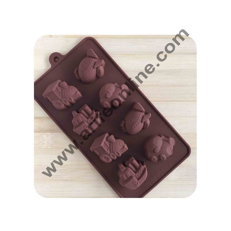 Cake Decor Vehicles Shape Silicone Brown Chocolate Mould Sweet Candy Soap Ice Cube Tray Mould Mold