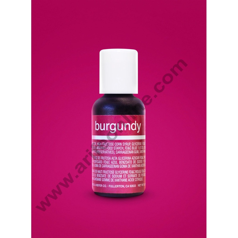 ChefMaster Liqua-Gel Burgundy 0.70 oz Food Color (20g)