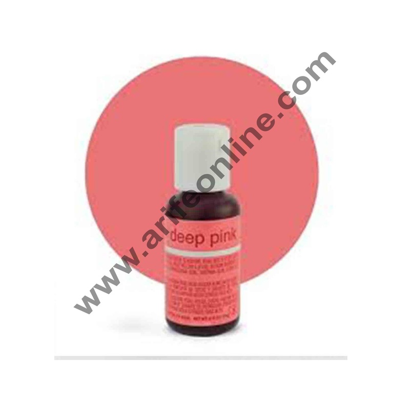 Chefmaster Liqua-Gel Deep Pink .70 oz Food Color (20g)