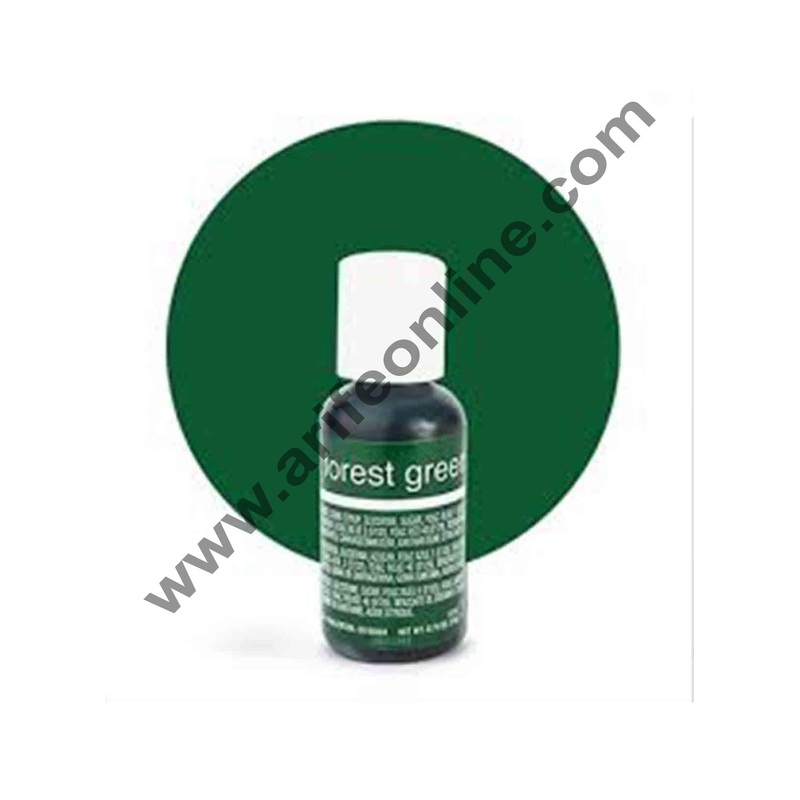 Chefmaster Liqua-Gel Forest Green .70 oz Food Color (20g)