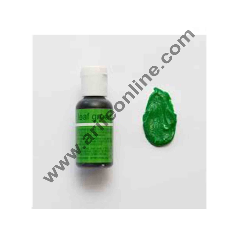 Chefmaster Liqua-Gel Leaf Green .70 oz Food Color (20g)