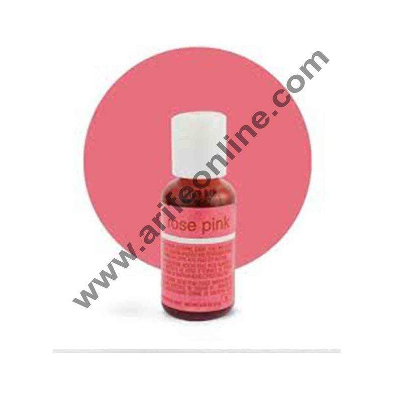 Chefmaster Liqua-Gel Rose Pink .70 oz Food Color (20g)