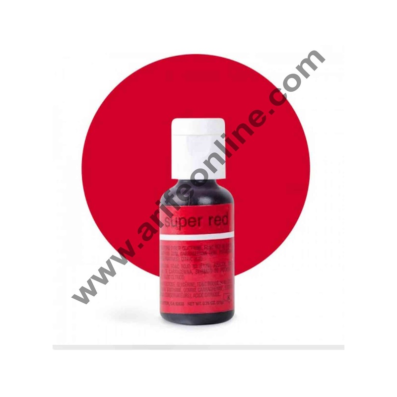 Chefmaster Liqua-Gel Super Red .70 oz Food Color (20g)