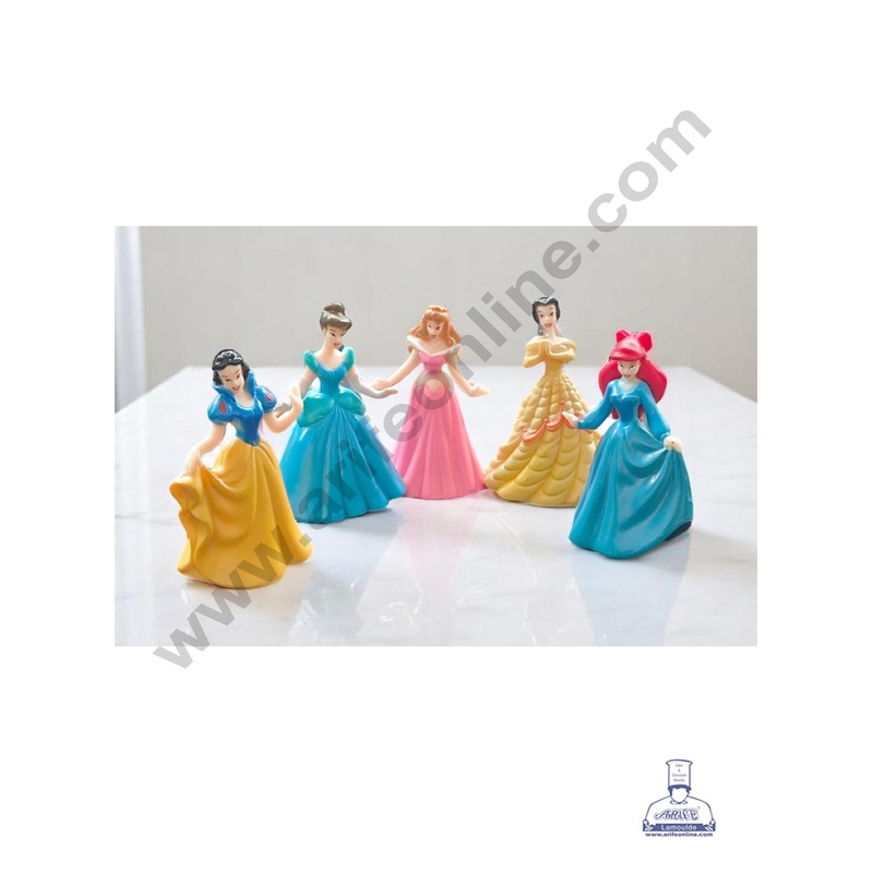 5 Pcs Disney Princesses Toys Set for Cake Toppers - Cake Decor