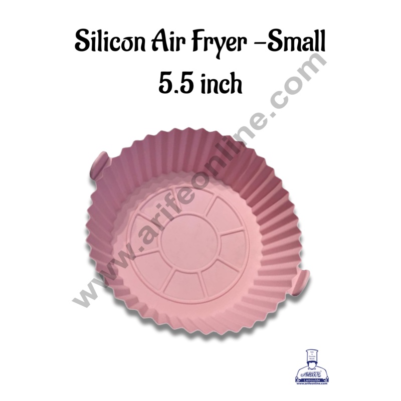 Air Fryer Silicone Liners | Round  Non Stick Air Fryer Silicone Liners | 5.5 Inch (Small) - CAKE DECOR