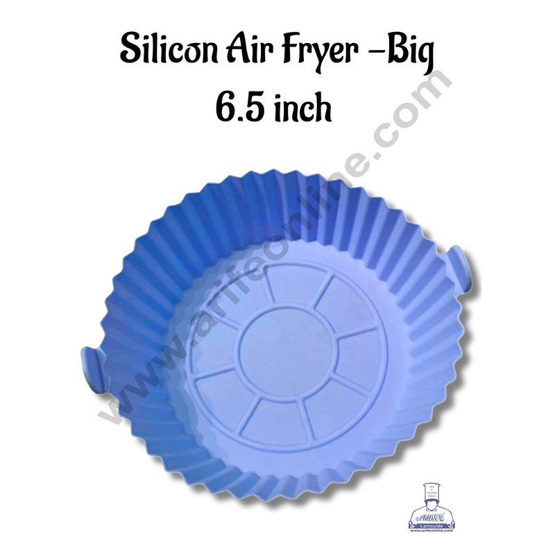 Air Fryer Silicone Liners | Round  Non Stick Air Fryer Silicone Liners | 6.5 Inch (Big) - CAKE DECOR